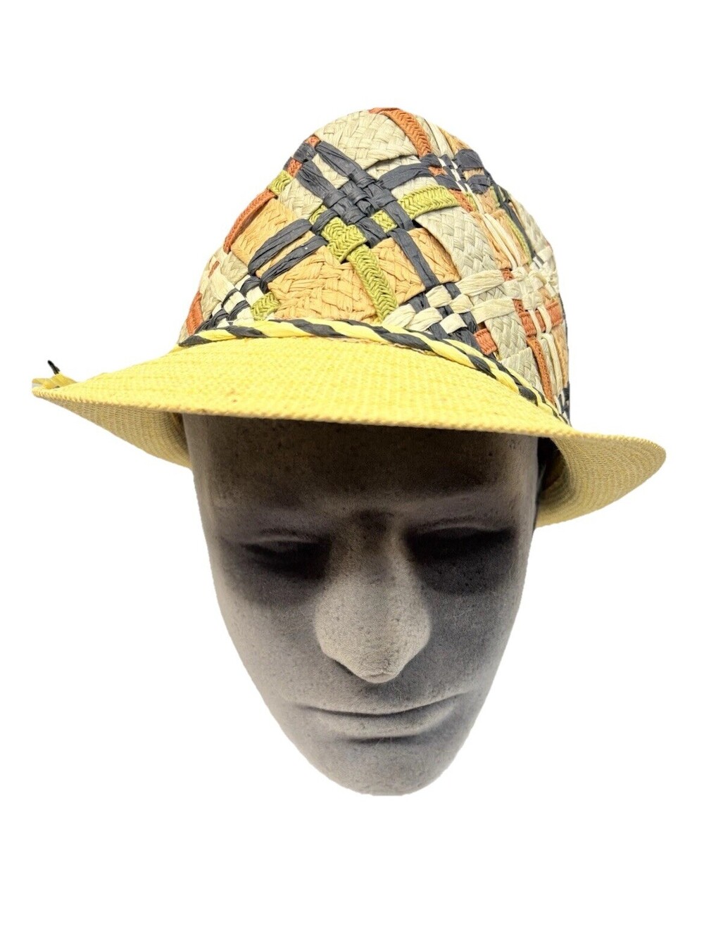 Kenny K 100% Natural FIber Men's Hat Fedora Multicolor Size Medium